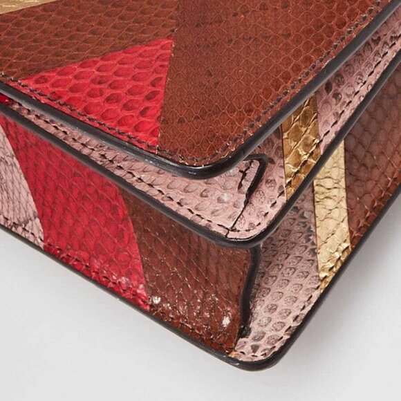 Gucci Pink Multicolor Ayers Snake Small Dionysus Small Shoulder Bag - Picture 4 of 12